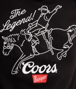 Tops | Changes Coors Cowboy Legend Hooded Sweatshirt Black