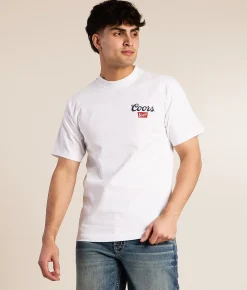 tee luv Coors Cowboys T-Shirt White New