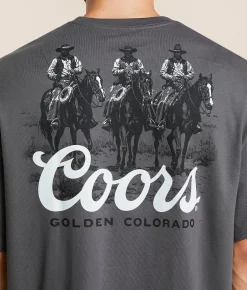 Tops|Graphic T-Shirts | tee luv Coors Cowboys T-Shirt Smoke Grey