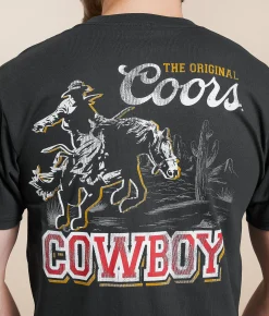 Graphic T-Shirts | tee luv Coors Cowboy T-Shirt Vintage Black