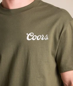 Tops|Graphic T-Shirts | tee luv Coors Cowboy T-Shirt Fatigue Green