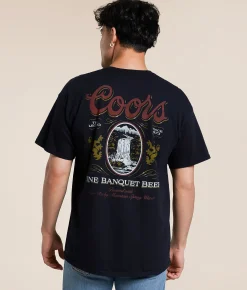 Junkfood Coors Fine Banquet Beer T-Shirt Black New