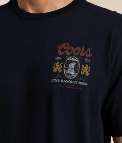Junkfood Coors Fine Banquet Beer T-Shirt Black New