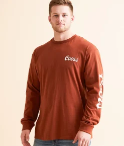 Graphic T-Shirts | tee luv Coors Golden Banquet Beer T-Shirt Rust