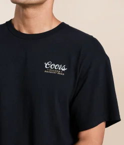 Tops|Graphic T-Shirts | Junkfood Coors Golden Banquet T-Shirt Black