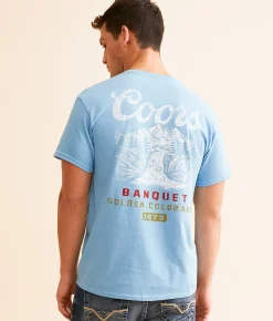 Changes Coors 1873 Golden Colorado T-Shirt Light Blue Hot