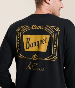 Tops|Graphic T-Shirts | tee luv Coors Golden T-Shirt Black