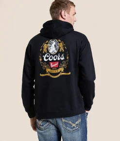 Tops | tee luv Coors Heritage Oval Hooded Sweatshirt Black