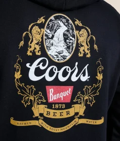 Tops | tee luv Coors Heritage Oval Hooded Sweatshirt Black