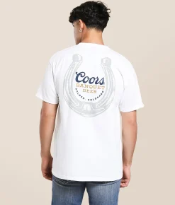 tee luv Coors Horseshoe T-Shirt White Hot