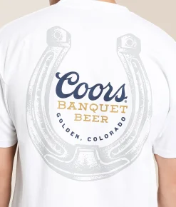 Tops | tee luv Coors Horseshoe T-Shirt White