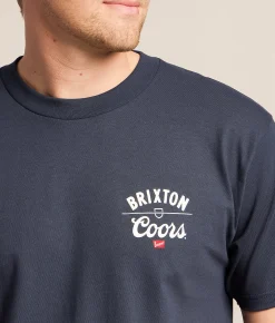 Tops|Graphic T-Shirts | Brixton Coors Labor T-Shirt Navy
