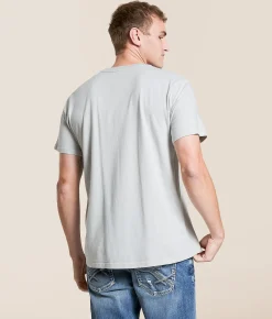 Brixton Coors Light Caster T-Shirt Silver New