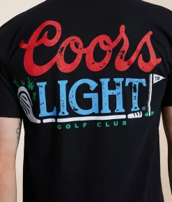 Tops|Graphic T-Shirts | Screen Stars Coors Light Golf Club T-Shirt Black