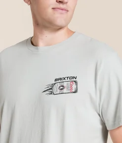 Tops|Graphic T-Shirts | Brixton Coors Light Speed T-Shirt Silver