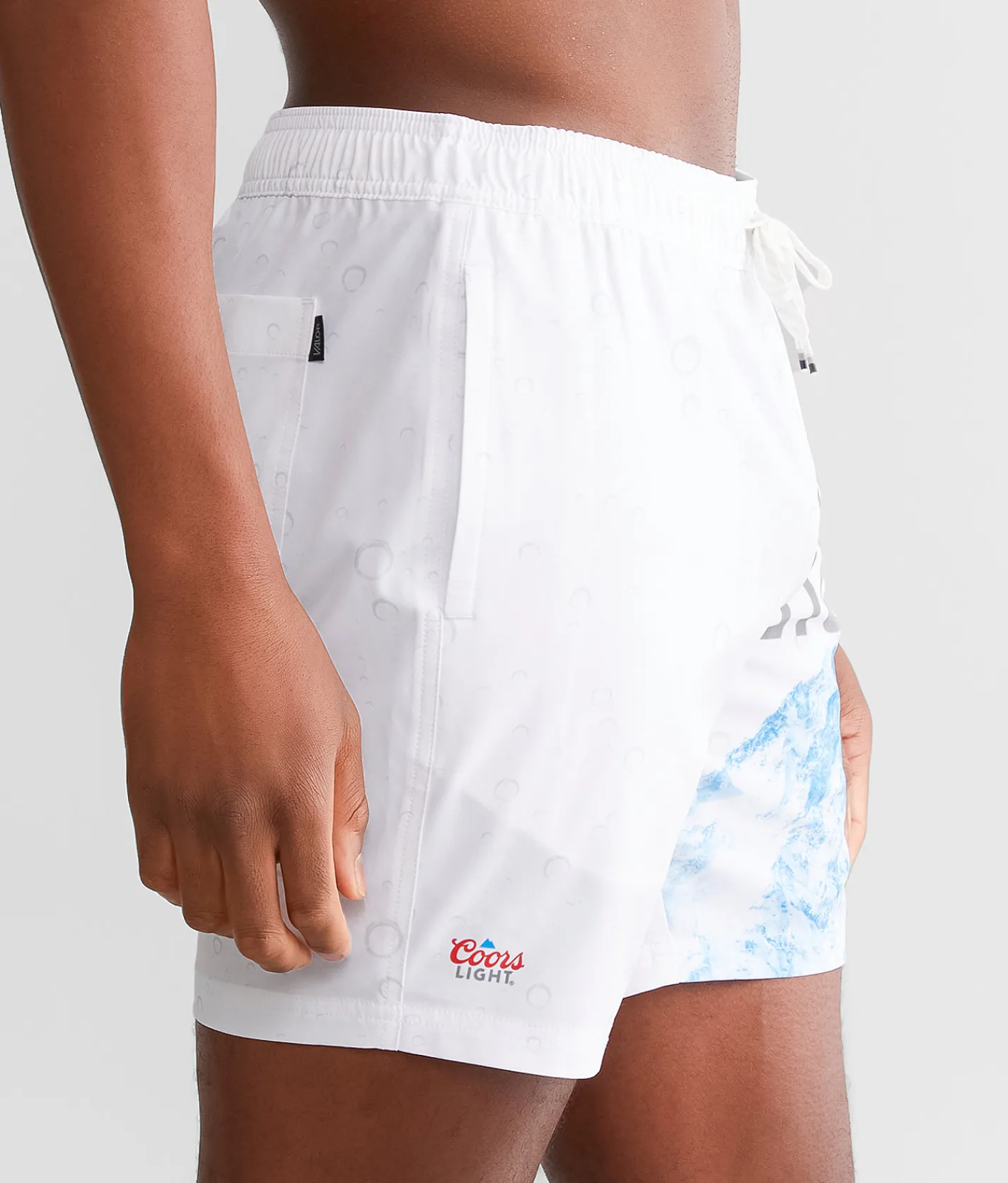 Bottoms|Swimwear | Valor Coors Light® Stretch Swim Trunks Grey
