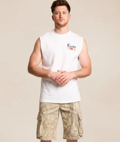 Tops | tee luv Coors Longhorn Rodeo Tank Top White