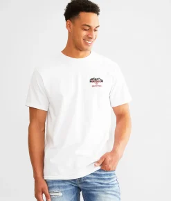 Brixton Coors Mirror T-Shirt White Red Sale