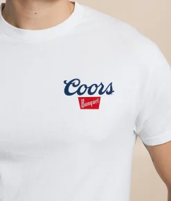 Screen Stars Coors Never Ride Alone T-Shirt Vintage White