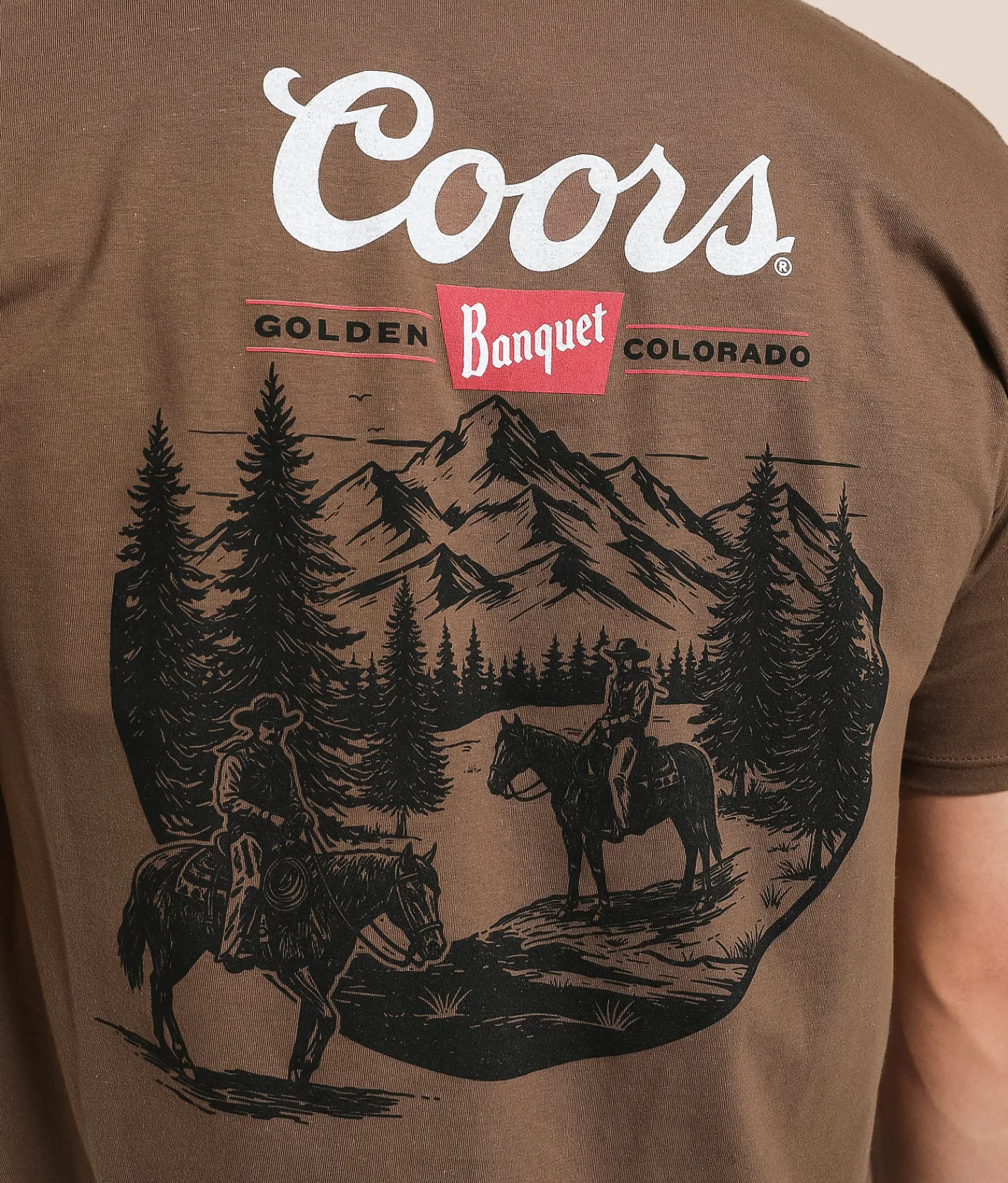 tee luv Coors Outdoor Cowboy T-Shirt Silt New