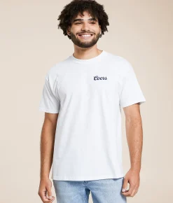 Tops|Graphic T-Shirts | tee luv Coors Outdoor Cowboy T-Shirt White