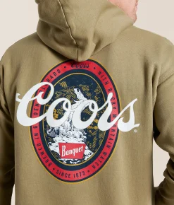 Tops | tee luv Coors Oval Badge Hooded Sweatshirt Fallen Rock