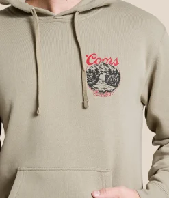 Tops | Brixton Coors Rocky Hooded Sweatshirt Cement
