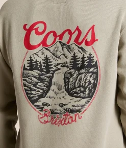 Tops | Brixton Coors Rocky Hooded Sweatshirt Cement