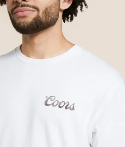 tee luv Coors Rodeo Cowboy T-Shirt White Clearance