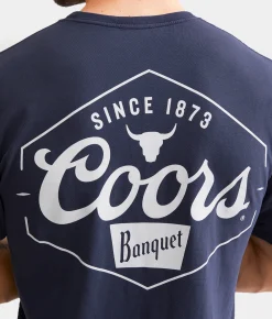Changes Coors Rodeo Hex Lock T-Shirt Navy Online