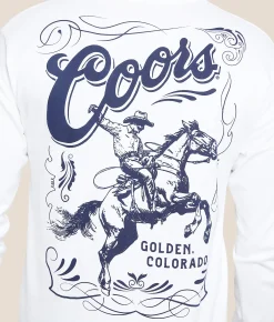 Brew City Coors Rodeo T-Shirt White Online