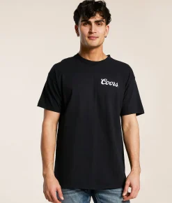Screen Stars Coors Saddle Up T-Shirt Black Clearance