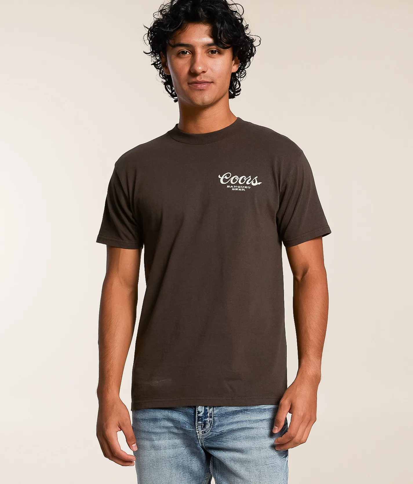 Screen Stars Coors Sheriff T-Shirt Java New