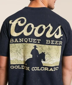 Changes Coors Silhouette T-Shirt Black Mineral Wash Clearance