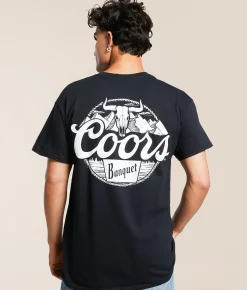 Changes Coors Skulll Bull T-Shirt Black New