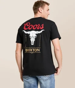 Tops|Graphic T-Shirts | Brixton Coors Skull T-Shirt Black