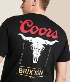Tops|Graphic T-Shirts | Brixton Coors Skull T-Shirt Black