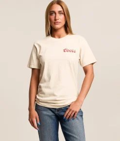 Tops | Screen Stars Coors Sunset Drive T-Shirt Cream