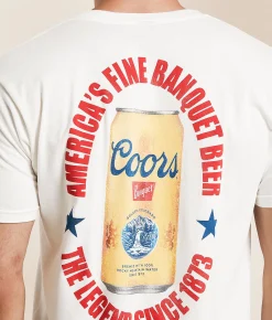 Tops|Graphic T-Shirts | tee luv Coors Vintage Can T-Shirt Vintage White