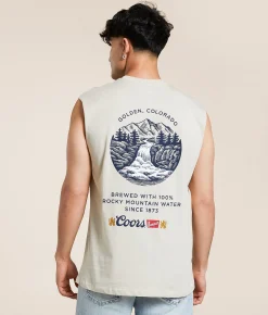 Tops | tee luv Coors Waterfall Tank Top Sand