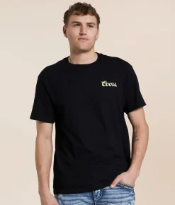 Brixton Coors Waterfall T-Shirt Black