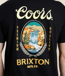 Brixton Coors Waterfall T-Shirt Black
