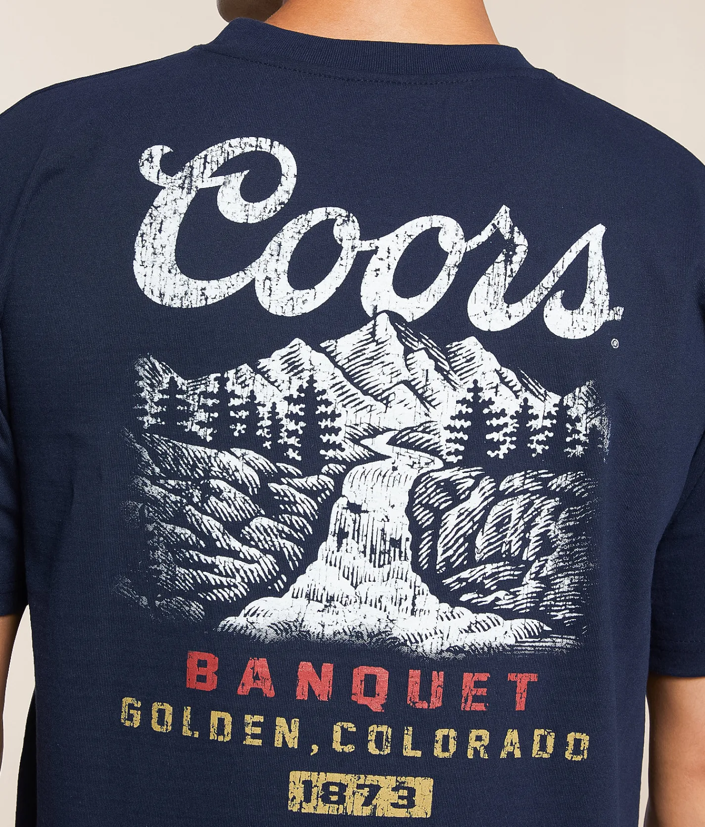 Changes Coors Waterfall T-Shirt Navy Online