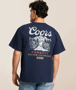 Changes Coors Waterfall T-Shirt Navy Online