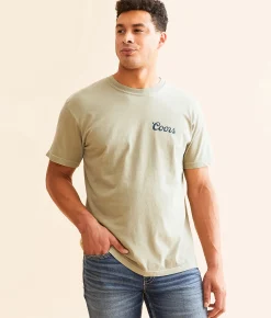 tee luv Coors Waterfall T-Shirt Khaki Sale