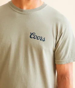 tee luv Coors Waterfall T-Shirt Khaki Sale