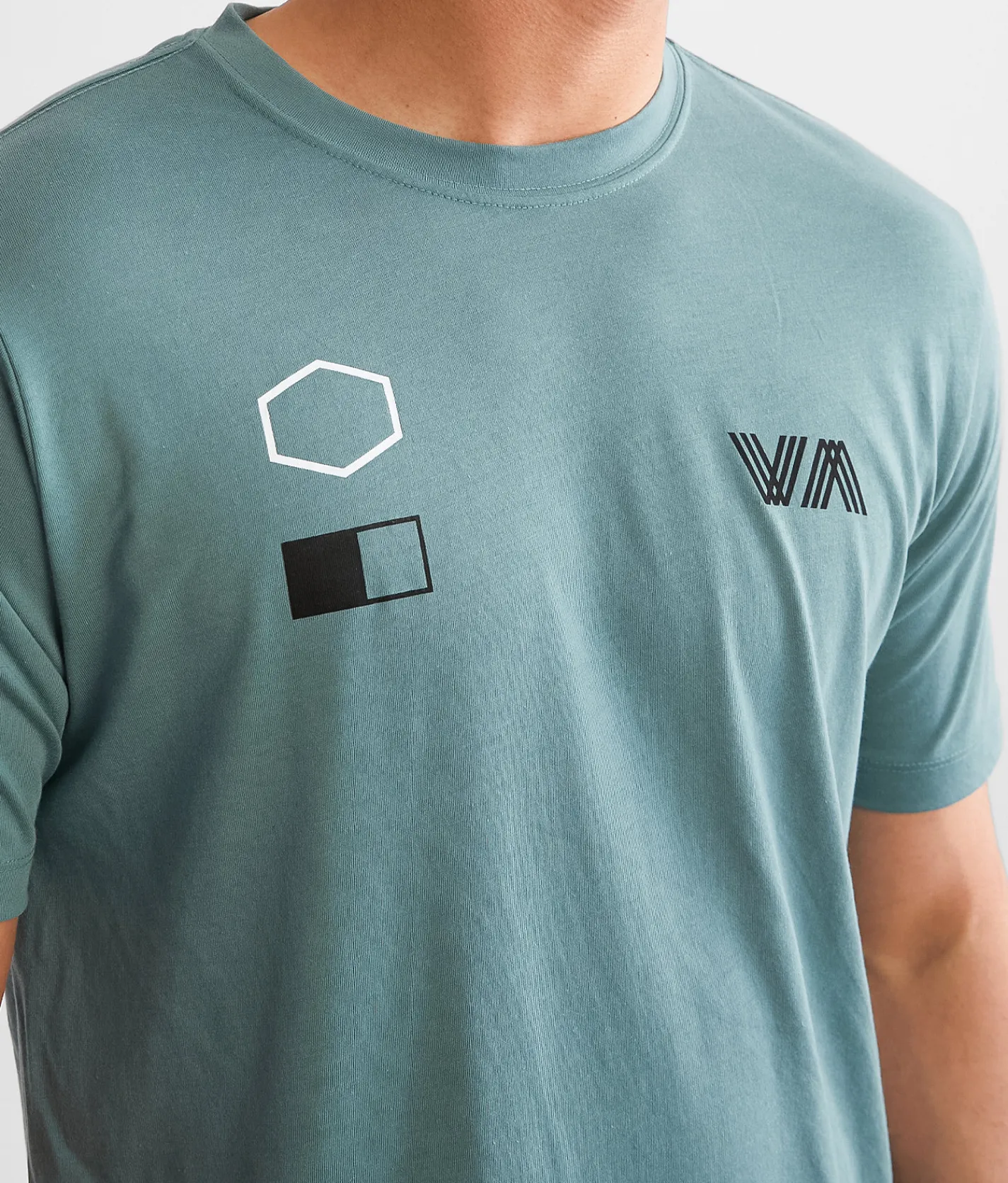 Graphic T-Shirts | RVCA Copy T-Shirt Pine Grey