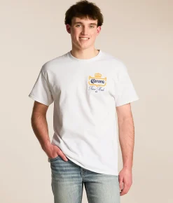 Ripple Junction® Corona Breakthrough T-Shirt White New