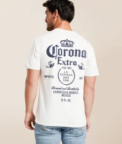 Tops|Graphic T-Shirts | Changes Corona Extra T-Shirt White
