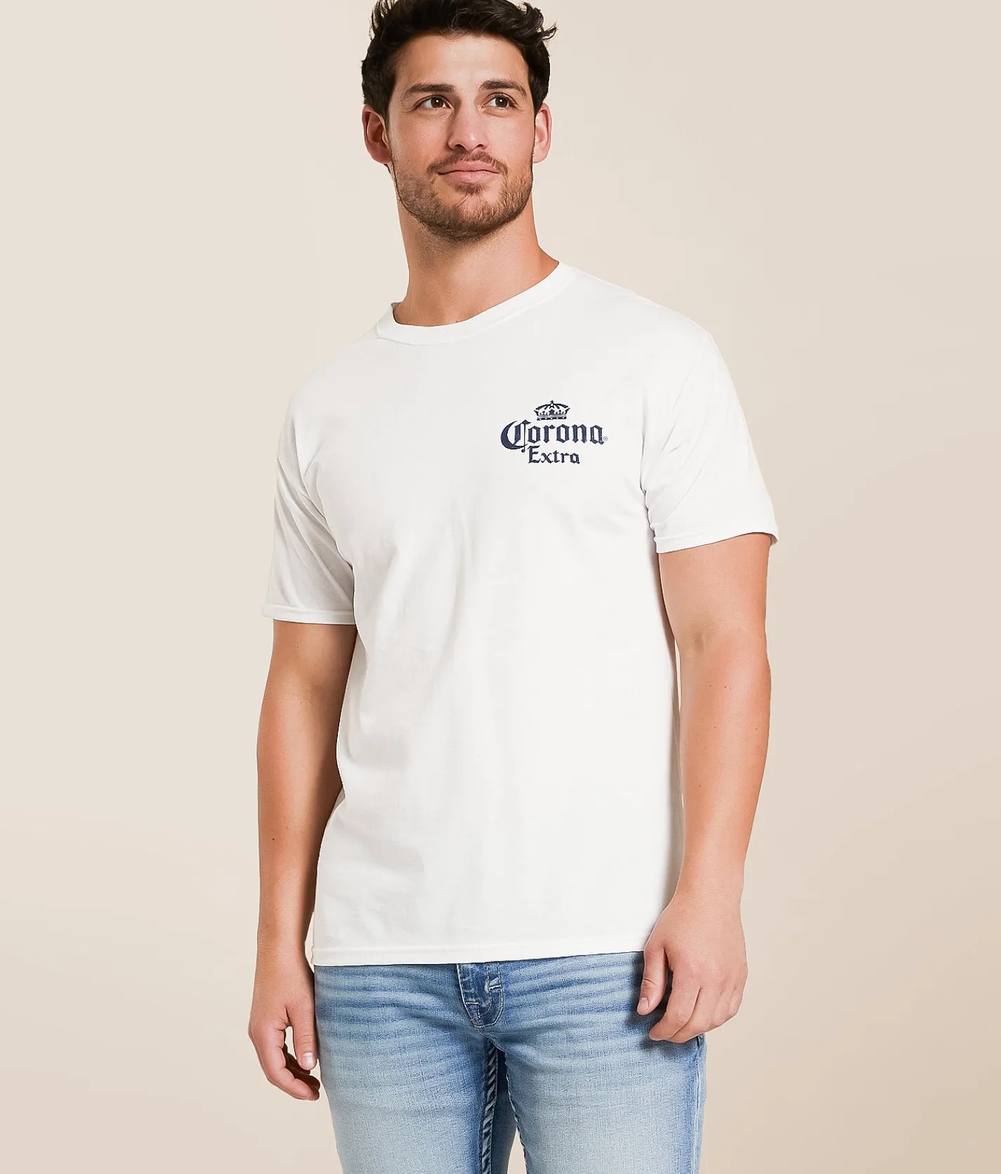 Tops|Graphic T-Shirts | Changes Corona Extra T-Shirt White